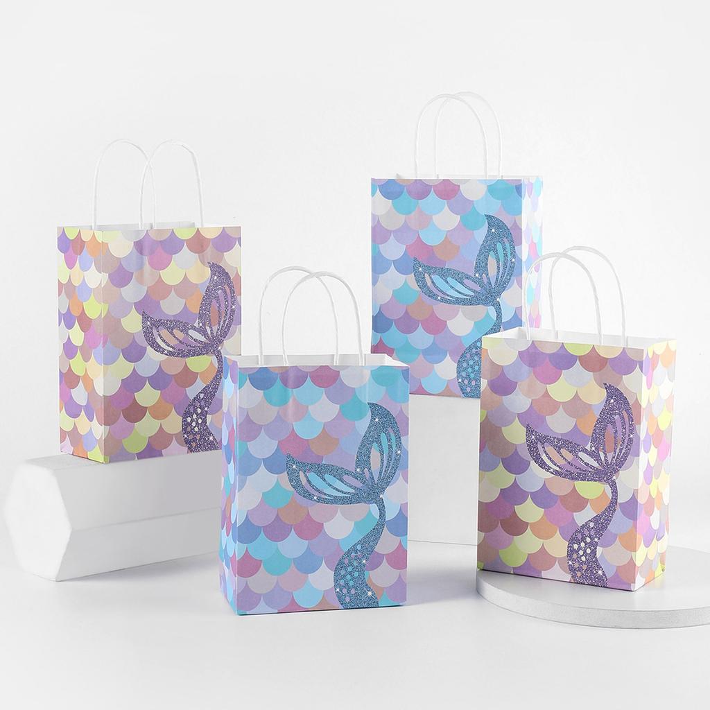 12Pieces Paper Bag Paper Gift Bags For Birthdays And School Gatherings In Vibranted Color Optional