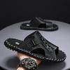 Fashion New Trend Men Sandals Outdoor Male Slippers Quick Dry Beach Slide Sandals Casual Nons-lip Half Drag Flip-flops Wading Aqua Shoes