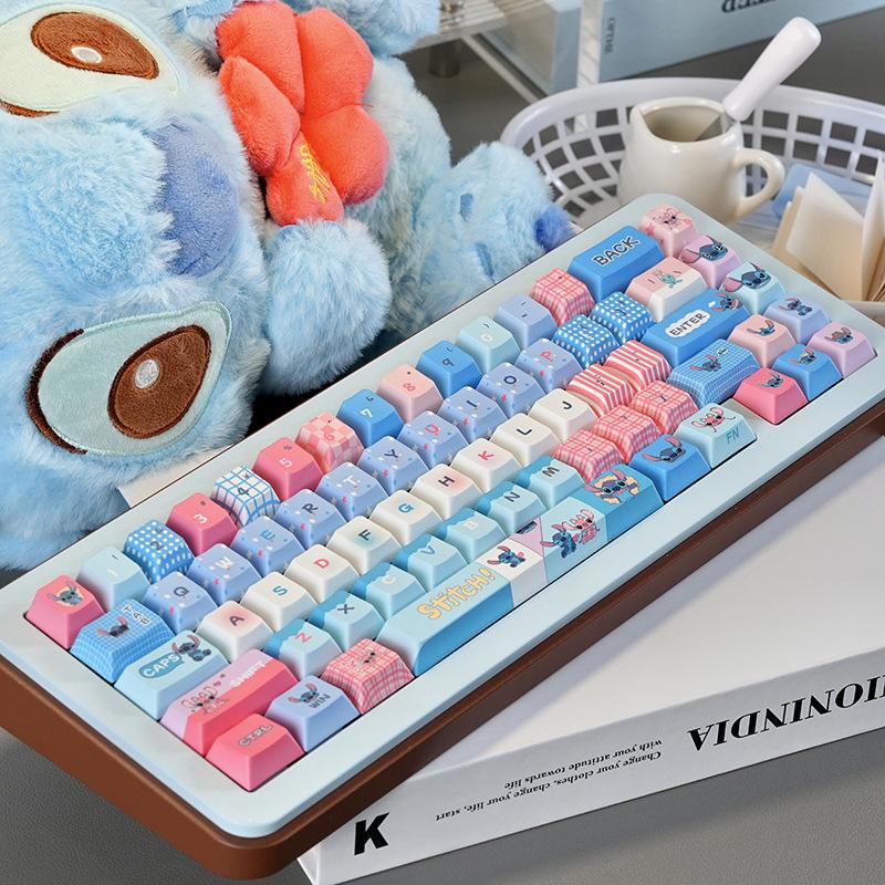 Stitch MOA Original Height PBT Dye-Sublimation Lilo & Stitch Mechanical Keyboard Full Keycap Set