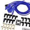 Universal 8mm Ignition Wire Set, 180 Degree Boots Spark Plug, Cable Easy to Install Directly Replace