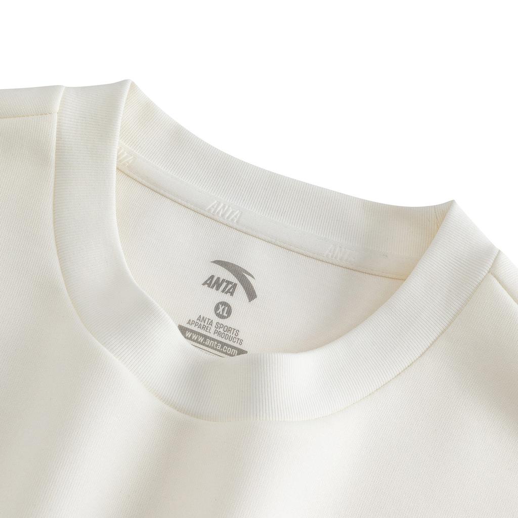 Anta Lifestyle Series Pullover Sweatshirt Spring 2026 Men sweatshirt Ivory-White 952618702S-1