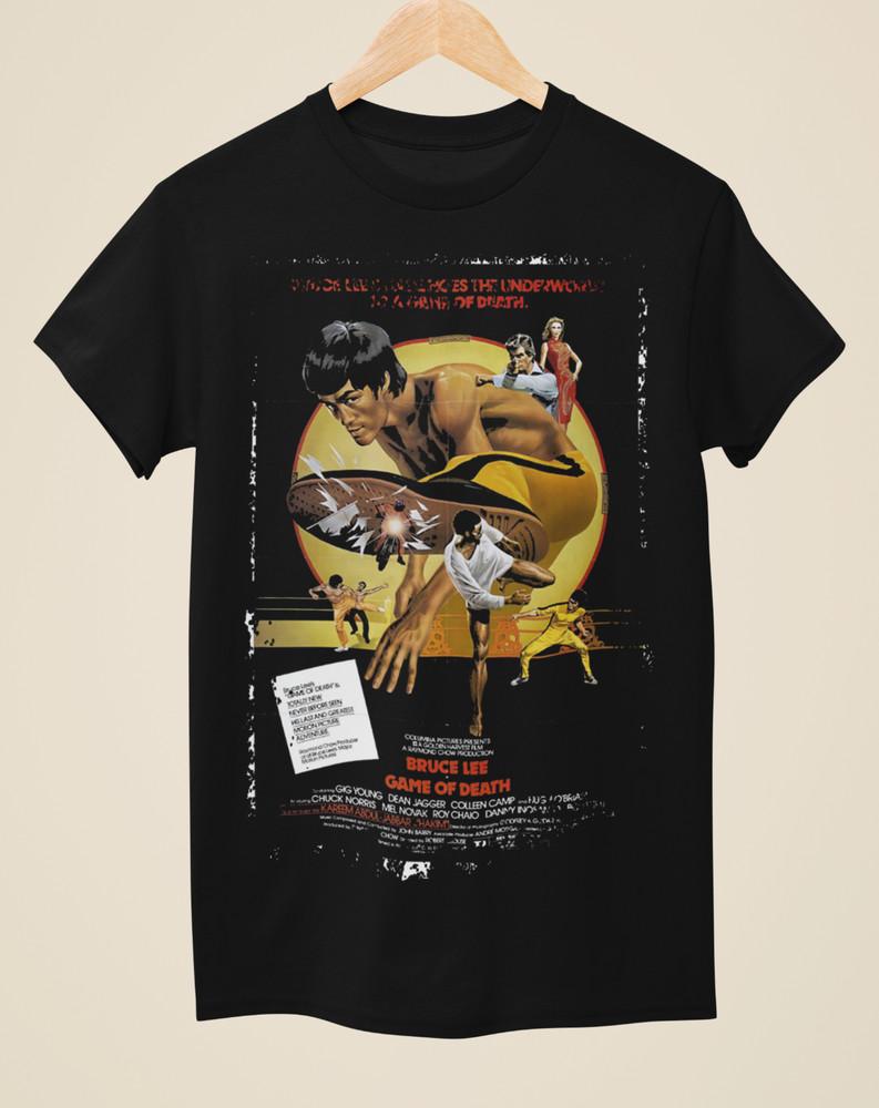 Игра смерти - Унисекс черная футболка, вдохновленная кинопостером XL