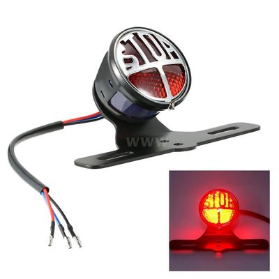 Brake Stop Lamp 12V License Plate Lamp Brake Tail Light LED Stop Light Universal for Motorcycle Led Bulb N6T8J4F4