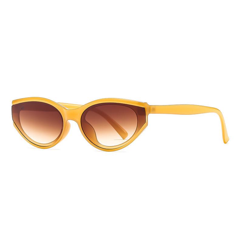 Trendy European  American Cat-Eye Sunglasses for Women - Cross-Border Small Frame, High-End UV Protection