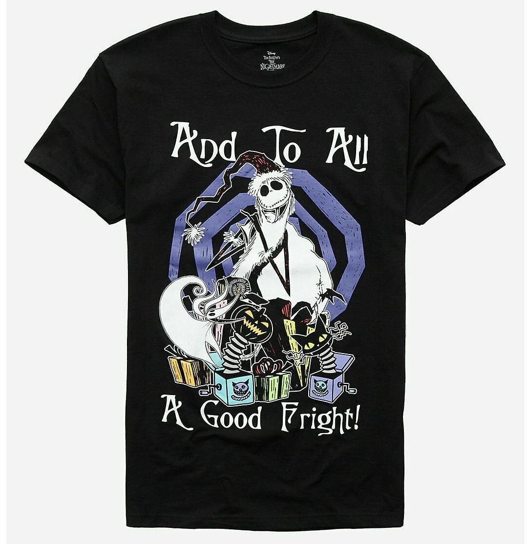 Jack Skellington The Nightmare Before Christmas And To All A Good Fright T-shirt XXXXL