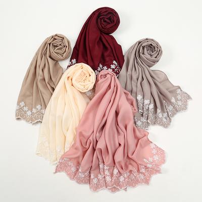 Large Size Cotton Feeling Scarf Women Plain Foulard Femme Luxury Hijab Long Bandana Evening Party Dress Shawls and Wraps