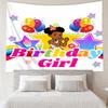 Gracie's-Corner Print Tapestry, Backdrop, Easy Setup, Ideal for Bedroom, Office & Living Room, with Aesthetic Wall Hanging Decor.