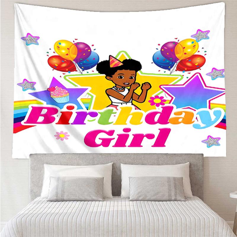 Gracie's-Corner Print Tapestry, Backdrop, Easy Setup, Ideal for Bedroom, Office & Living Room, with Aesthetic Wall Hanging Decor.