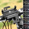 Fahrrad Handyhalter Schraubmontage Legierung Handys Anti-Rutsch Stoßfest Aluminium Einstellbarer Knopf Befestigung Universal Lenker
