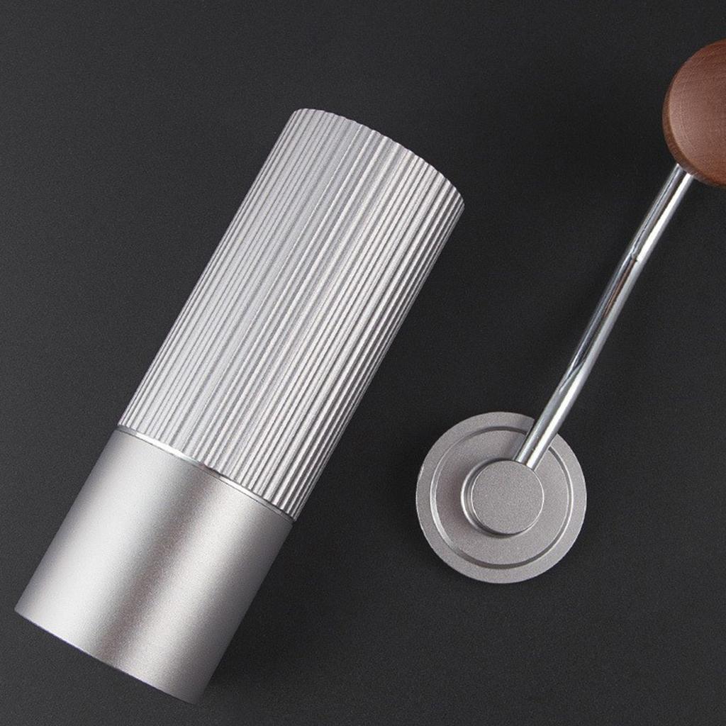 Manual Coffee Grinder with Ceramic Burr, Adjustable Hand Coffee Bean Grinder, Portable Stainless Steel Coffee Mill for Home, Office & Travel