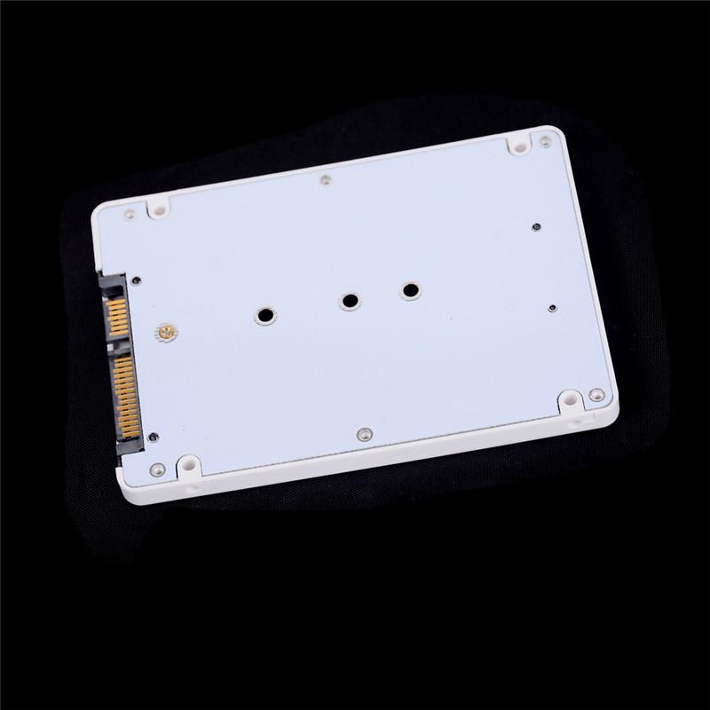 M.2 Ngff Sata3 Ssd To 2.5" Sata Adapter Card Hard Disk Case Enclosure White