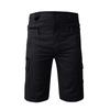 Men's Cargo Shorts with Multi-Pocket Design, Durable Fabric, for Outdoor Activities and Workwear, Black