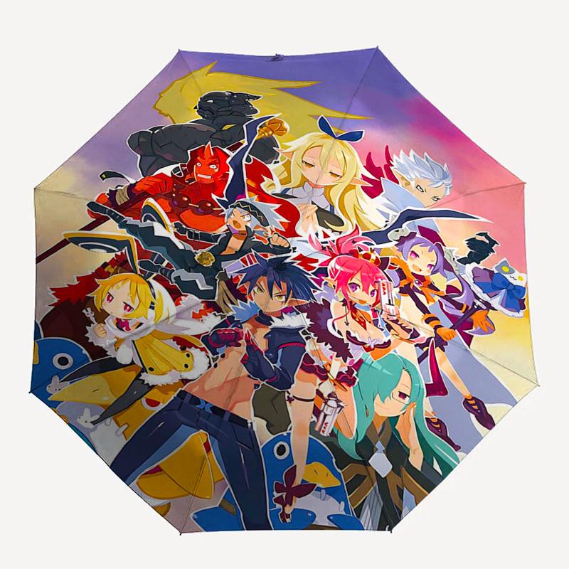 1pc Anime Characters Outdoor Umbrella - Automatic Opening/Closing - Portable 3-Fold Design - 8-Rib Iron Frame - Perfect Gift for Fans, Travelers,