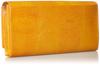 By Long Wallet Cowhide Leather Lizard Embossed Internal Double Zipper Double Button Type UULW6HT2 Yellow [You Ungaro] [Pietz] Women's