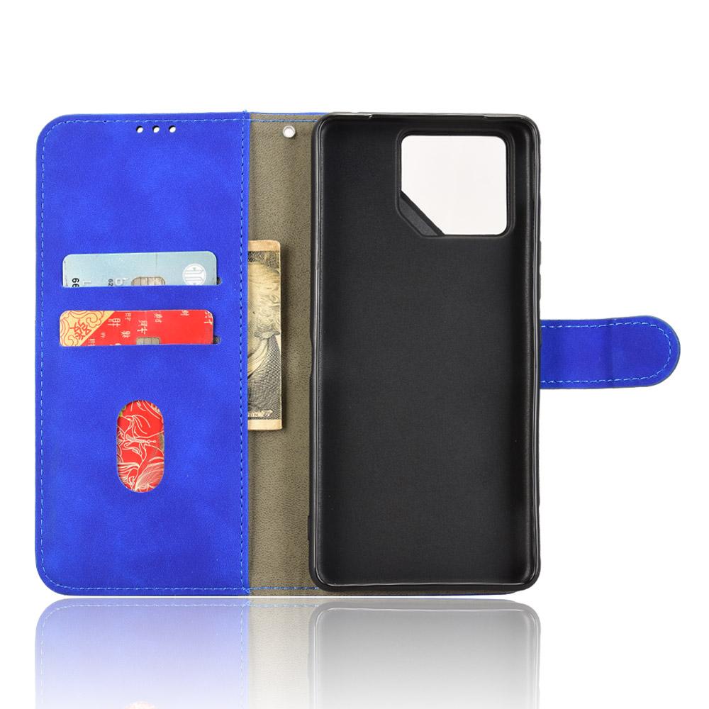For Asus ROG Phone 9 5G Leather Case Skin Feel Anti Drop Wallet Flip Phone Cover