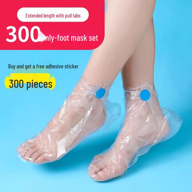 Wasserdichte Einweg-Fuß- und Handmaskenüberzüge - Lange Röhre Transparente Schuhüberzüge
