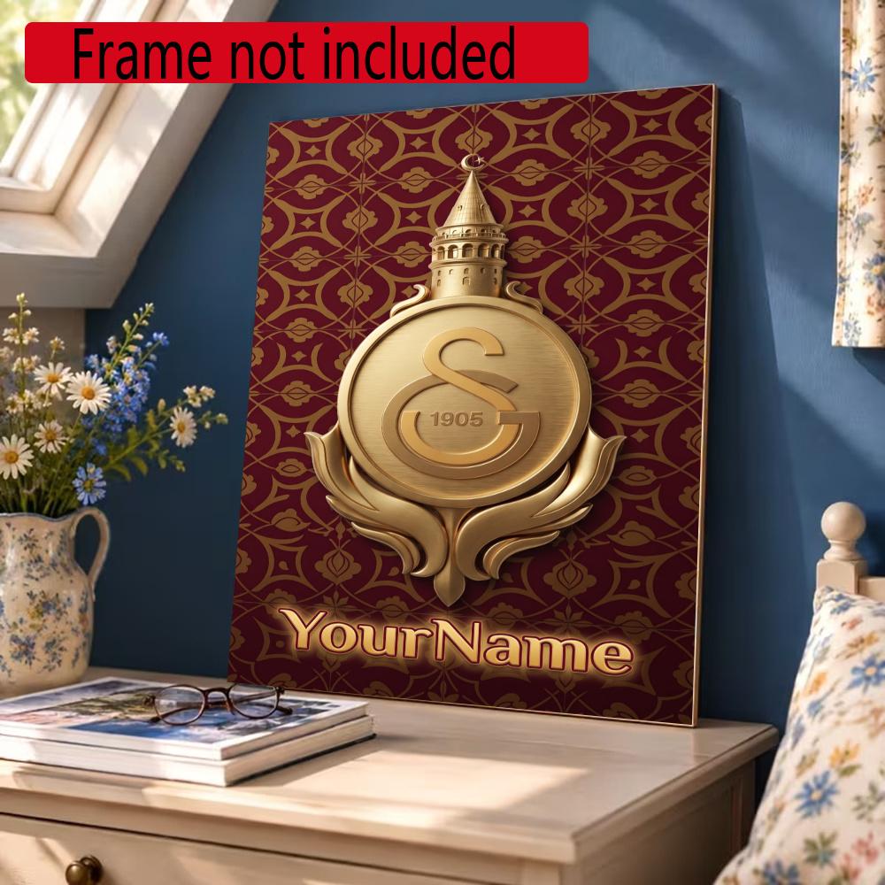 Galatasaray Personalized Name Round Diamond Painting Kit Diamond Embroidery Painting Rhinestones Mosaic Frameless Handwork Decoration Arts