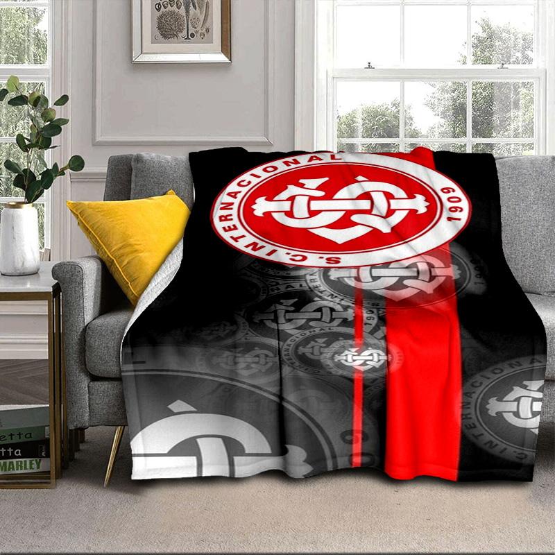 Intercontinental Football Crest Portable Blanket/Soft Blanket Bedding Blanket Suitable for Travel Camping Living Rooms Offices Sofas Fan Gifts