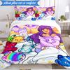 Purple Powerhouse 3pcs K-pop Music Group Bedding set,Ideal for Bedroom, Dormitory,Including Duvet Cover And 2pcs Pillowcases,Fan Gifts