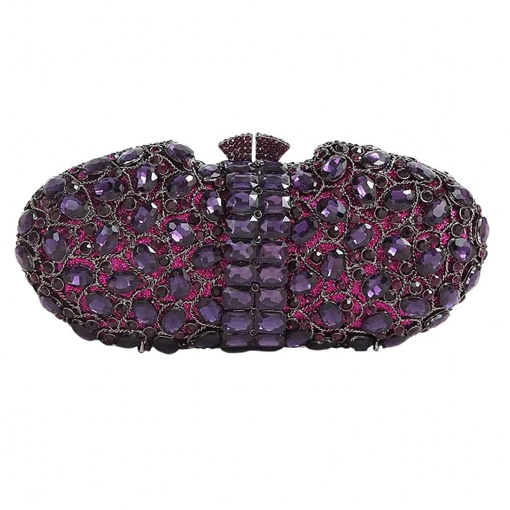 Rhinestone Evening Bag Yellow/Pink /Green Diamond Wedding Purses Bridal Prom Clutches Luxury Women Crystal Clutch Handbags