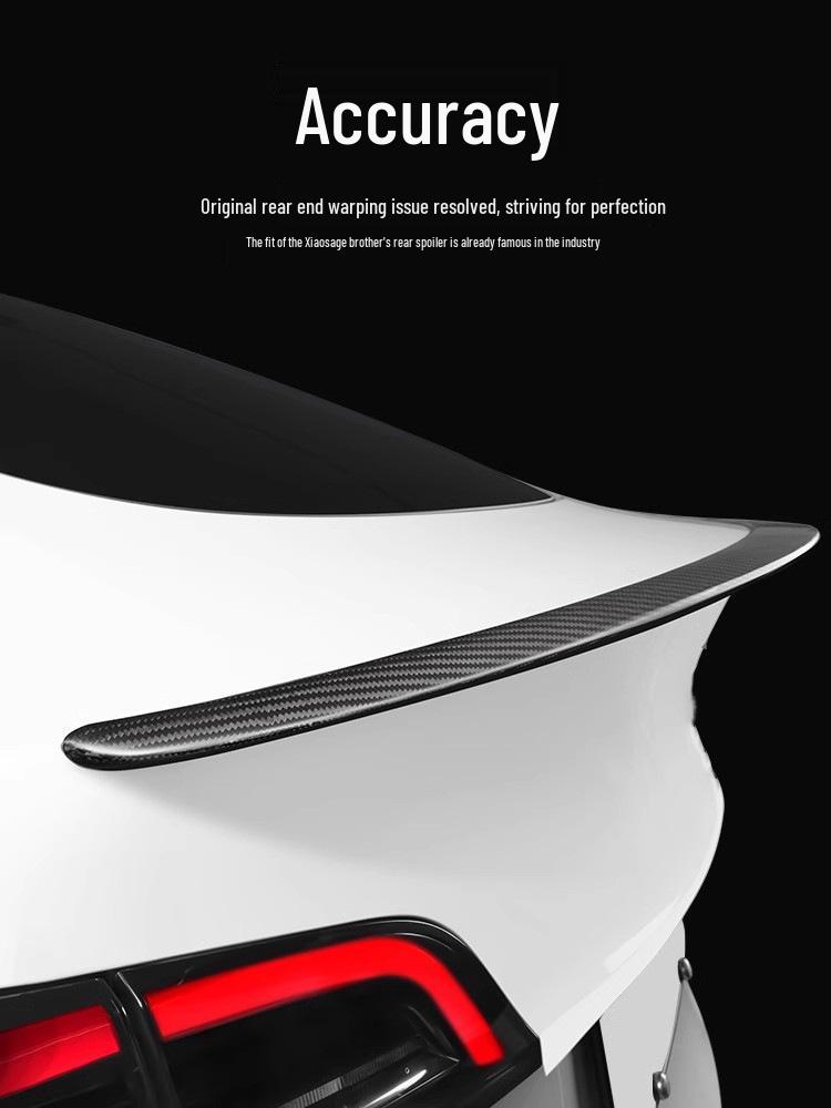Tesla Model 3/Y Refreshed Dry Carbon Fiber High-Performance Rear Spoiler