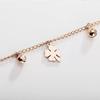 Four-Leaf Clover Bell Anklet Female Sense Of Senior Sense Of New Tide Titanium Steel Foot Chain