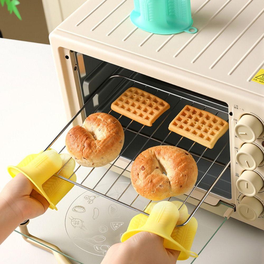 Kreative Silikon-Isolierhandschuhe Rutschfeste Küchen-Handklemmen Hitzebeständige Handschuhe Kochen