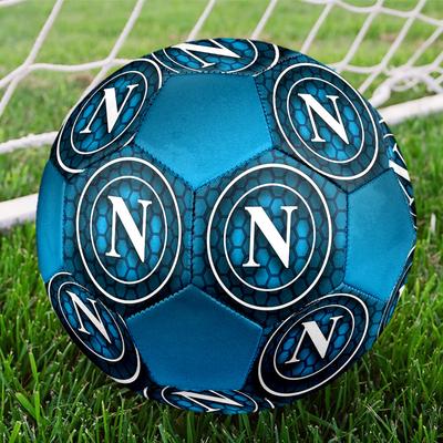 SSC Napoli Football Club Indoor Size 5 Soccer Ball Colorful Machine Stitched PVC Competition Ready Durable High-Bounce