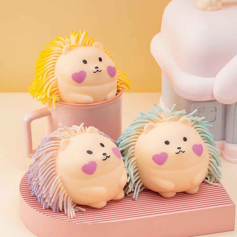 Cute Hedgehog Anti Stress Squishy Fidget Toys Venting Ball Slow Rising Decompression Squeeze Toy For Adults Kids Holiday Gifts