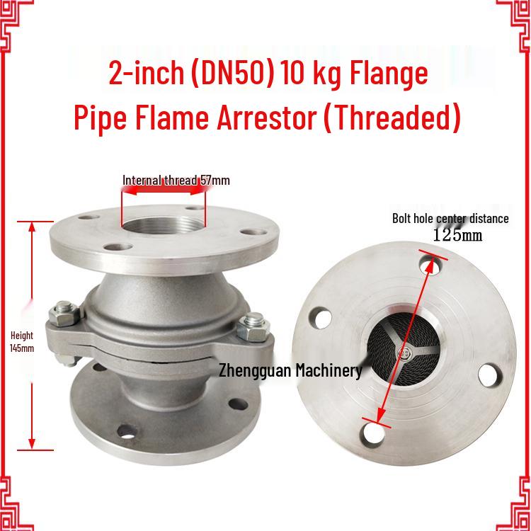 Flame-Arresting Breathable Vacuum Pressure Relief Valve for Gas Station Oil Tank Recovery