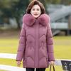 Autumn and winter new middle-aged and elderly padded clothes women's Chinese style large size mother padded jacket winter hooded jacket padded jacket