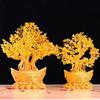 Citrine Money Tree Crystal Ornament - Home Decor & Fortune Gift