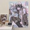2025 new Japanese anime girl Print Party Tapestry Student Dormitory Bedside Bedroom Decoration Hanging Rental House Tapestry