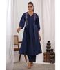 Women Designer Pleated Kurta Pant Set Indian Party Wear Bollywood Top Tunic Kurti Dress