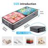 Vliesstoff Unterbett Steppdecke Aufbewahrungstasche Organizer Kleiderschrank Kleidung Staubdicht Feuchtigkeitsabweisend Abschlusstasche Faltbare Aufbewahrungsbox
