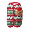 3D Bear Design Christmas Pet Knitted Vest Thickened Warm Dog Vest Jacket Winter Dog Coat  Cat Dog