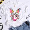 Coquette Bunny Print Women T-shirt Tshirt Summer Bunny Graphic Fashion Female T Shirts Woman Clothing Rabbit Cartoon Clothes