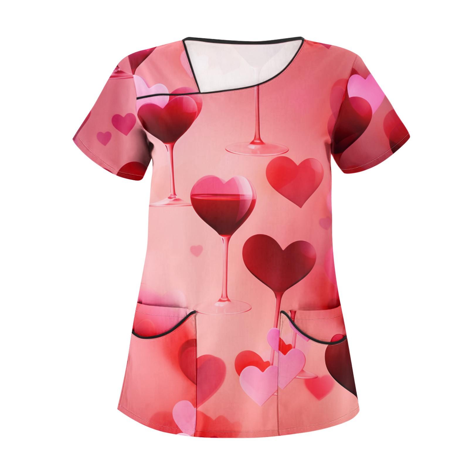 

Женская рабочая одежда с принтом, косым воротником и двухслойными карманами, базовые топы, пуловер XL