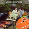 Set of 2 Multifuntional Barbecue Tool Mat Kitchen Grilling Pad Grilling Mat Silicone Texture Present for BBQ Enthusiasts
