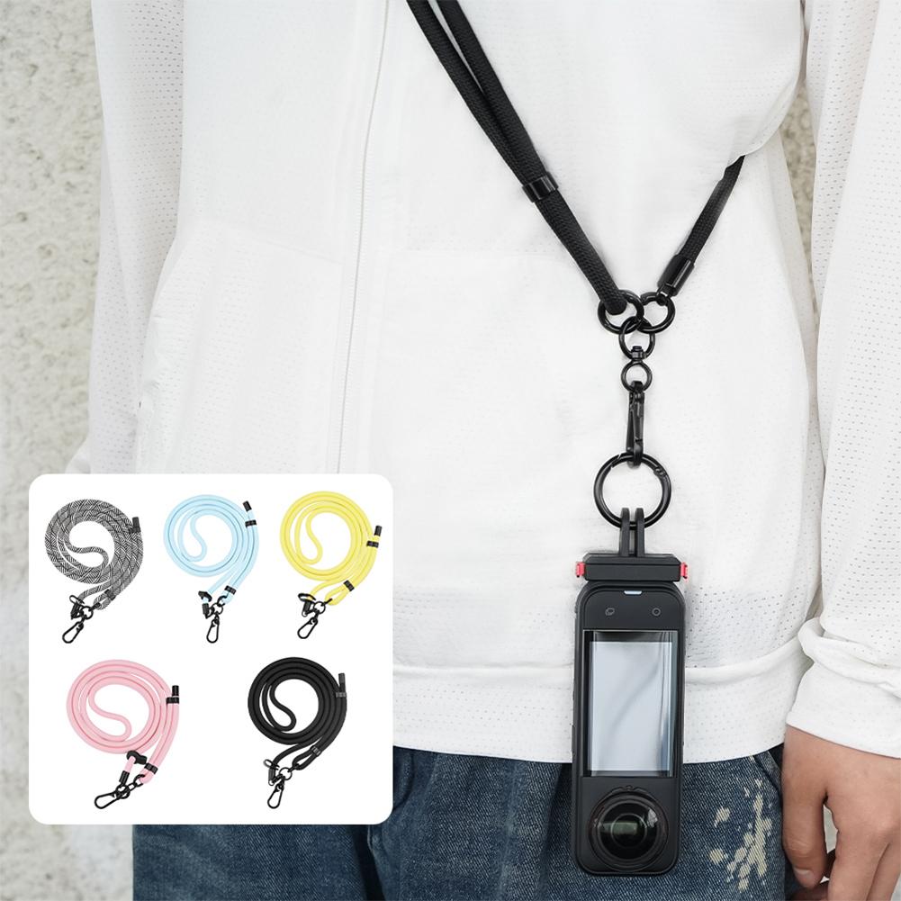 Action Camera Rope Adjustable Travel Camera Carry Lanyard Detachable Sports Camera Crossbody Lanyard Action Camera Accessories