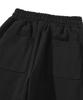 KNITTED Curved Training Pants Black