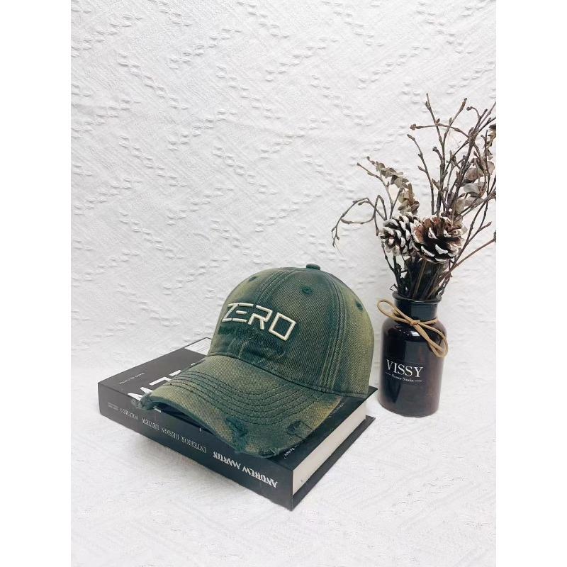 Ripped Old Hard Top Baseball Hat Trendy Personality Deepening Hat Top Retro Curved Brim Baseball Cap Casual and Versatile Trendy