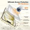 Kalebol 10pcs High-Aluminum Semi-Screen Anti-Fingerprint HD Tempered Glass Film