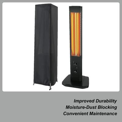 Outdoor Patio Heater Cover Waterproof UV-Resistant Shield Winter Anti-UV Windproof Heater Covers For Outdoor Garden Yard Pathway
