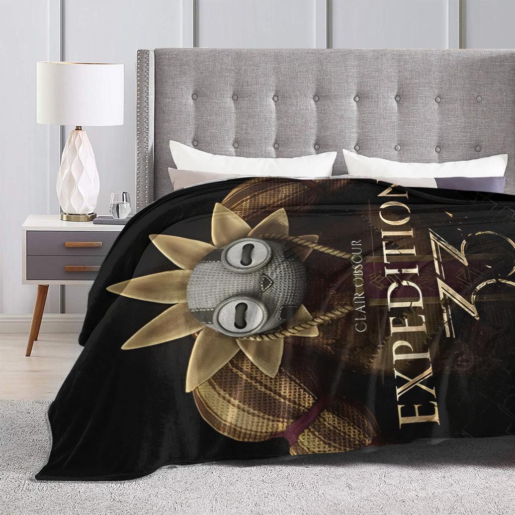 Clair Obscur Expedition 33 Maelle Deken Zacht Patroon Pluche Plaid voor Woonkamer Picknick Flanellen Sprei Beddekking