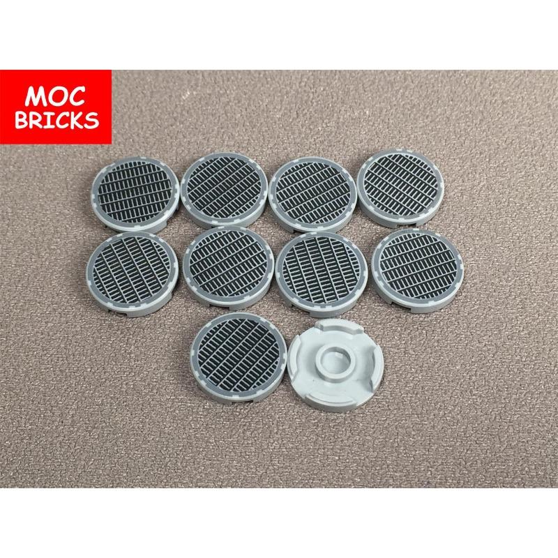 10pcs / Lot MY OWN CREATION Blocks Tile Round 2 X 2 Including Grille Fine Mesh Pattern Fit Including 4150ps4 DO-IT-YOURSELF Building Blocks Figure