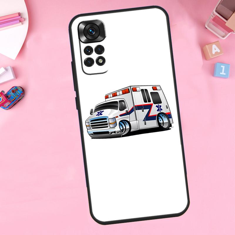 Ambulance EMS EMT Paramedic Phone Case For Xiaomi Redmi Note 11 10 9 8 12 Pro Turbo 9S 10S 11S 12S 9A 9C 10C 12C Cover