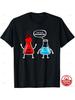 Funny Chemistry Pun I Think Youre Overreacting Cartoon Flasks Graphic Tshirt Science Nerd Teacher Casual Loose Short Sleeve Tee