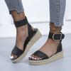 Fashion Women's wedge sandals comfortable optical sole large size spring and summer women's shoes hot sale 2024