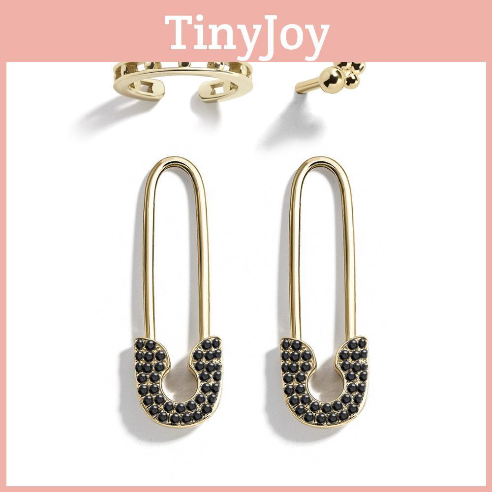 Alloy Chic European Earring Set With Dazzling Rhinestones Collection Fourpiece